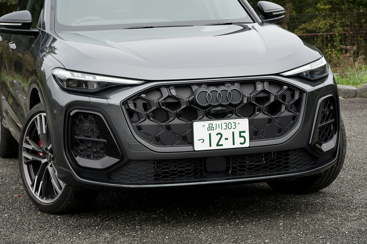 大きなメッシュパターンのグリルが「S」の証し。ただし、グリル内で実際に開口しているのは中央の一部に限られる。