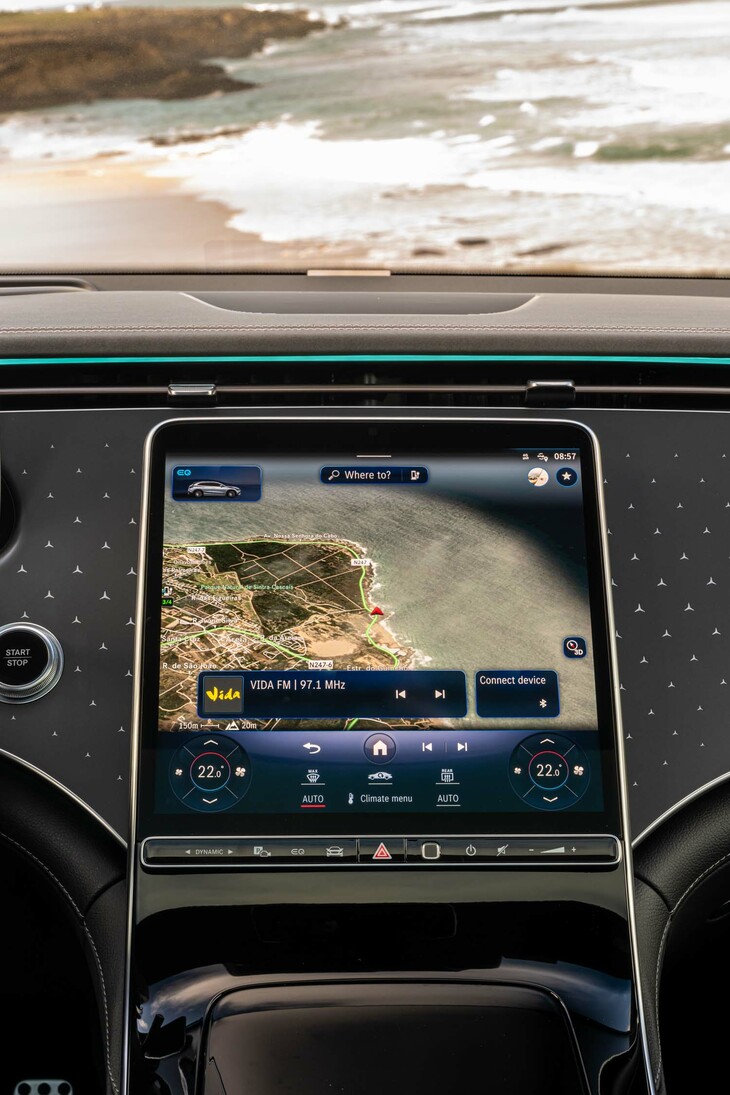 インフォテインメントシステムには使い込むにつれてよく使う項目が上の階層に表示されるようになる学習機能付き。