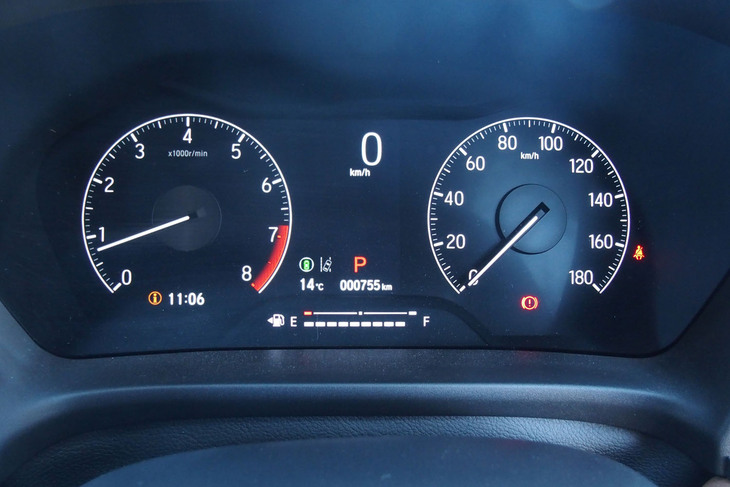 ホンダWR-V Z＋（メーターパネル）