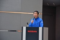 名車再生クラブの代表を務める木賀新一さん。普段は日産でパワートレイン系の開発に携わっている。