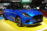 スズキの「スイフト コンセプト」。コンセプトをうたいつつ中身がかぎりなく市販モデルに近いのは間違いない。