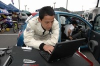 自分の走ったデータとにらめっこして、分析できる。すばらし〜！（写真＝日産自動車）