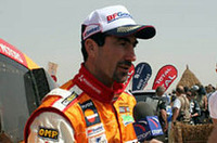 元スキー・ワールドカップ・チャンプのリュック･アルファン。パリダカ参戦9回目にして悲願の総合優勝に輝いた。