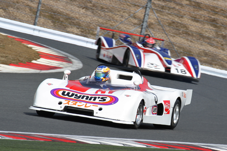 高原敬武のドライブで、1975年の富士GCシリーズのチャンピオンマシンとなった「マーチ74S」。パワーユニットは70年代半ばから80年代半ばにかけて、富士GCの常勝エンジンだったBMW製の直4 DOHC 16バルブ 2リッター。