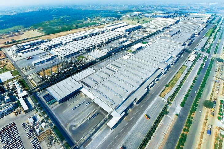 生産効率については、今日におけるインド・マネサール工場を基準に50％の改善を図る。同工場は年産90万台の能力を持つ、インド最大の生産拠点だ。＋50％という目標に対し、現時点で最も新しいカルコダ工場などが、どれほどの生産効率を実現しているのか、聞きそびれてしまった。
