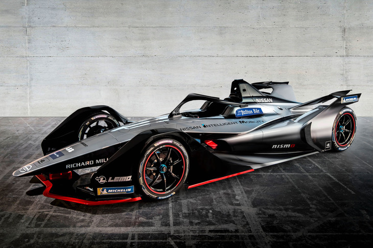 日産のフォーミュラE参戦車両。