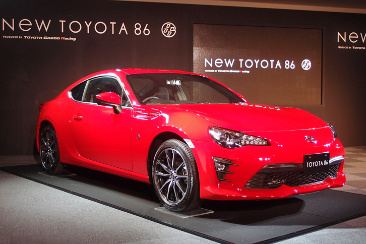 マイナーチェンジを受けた「トヨタ86」。
