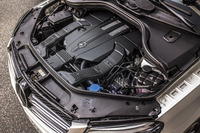「GLE400 クーペ」に搭載される3リッターV6ツインターボエンジン。