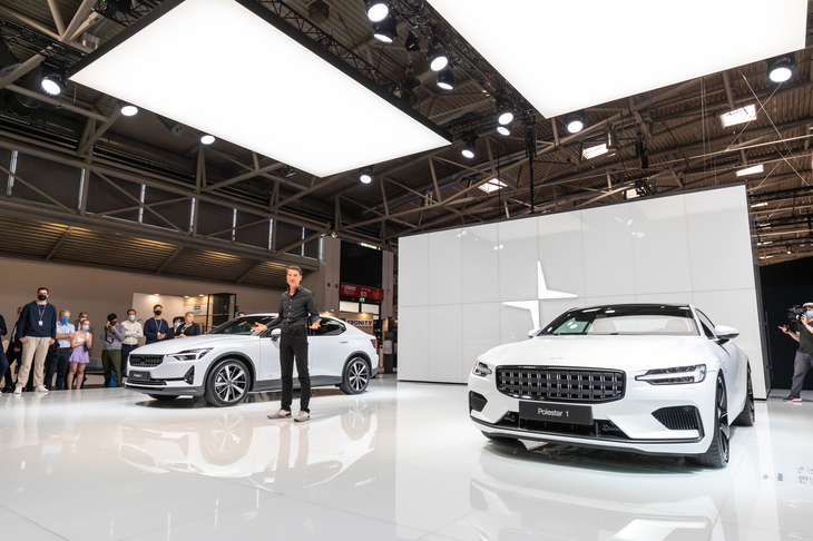 IAAモビリティー2021のポールスターブース。