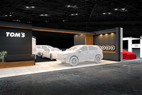 東京オートサロン2026におけるTOM'Sブースのイメージ。