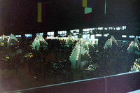 当時の会場の様子。驚くべきことに各出展者のスタンドはすべて共通デザインだ。