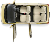 4枚すべてがスイングドアに変更された。それぞれ90度の角度まで開くことができる。