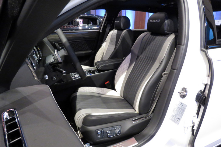 ベントレー・フライングスパーV8 Sストラトゥスエディションbyマリナー（フロントシート）