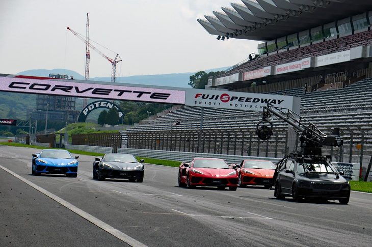 デモランの様子は、新型「コルベット」の顧客向けに配信された。