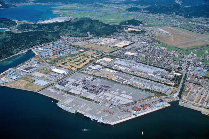 山口・防府市のマツダ防府工場。