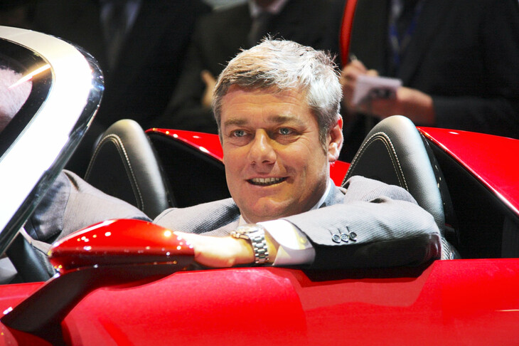 パオロ・ピニンファリーナ氏（1958-2024）。2010年ジュネーブモーターショーで。以下18点の写真は、すべて筆者撮影。