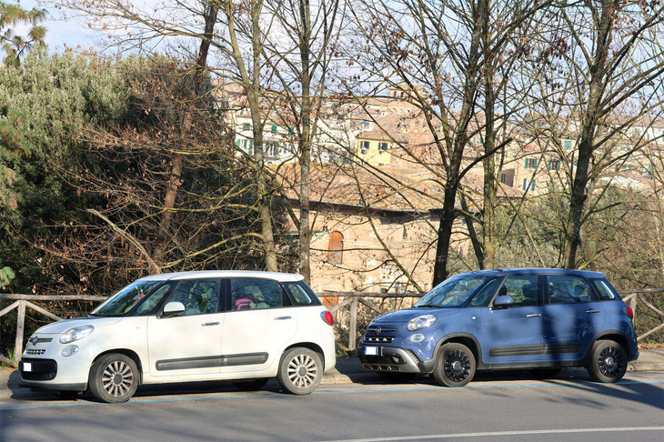 日本未導入モデルの「フィアット500L」。2023年1月。