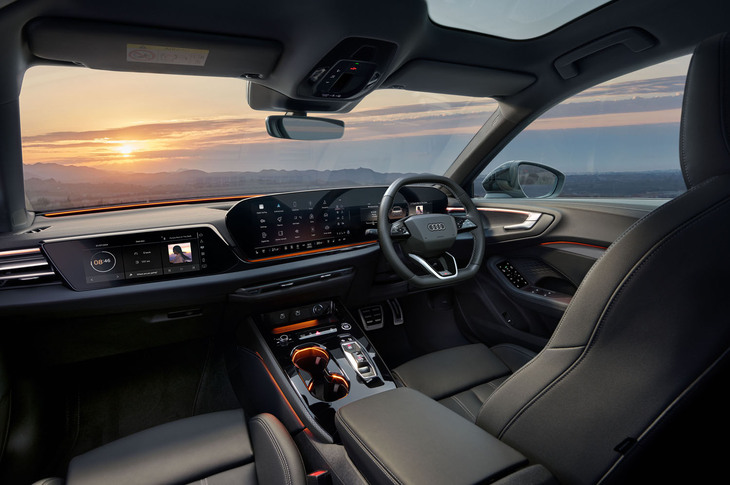 「A5」のインテリア。