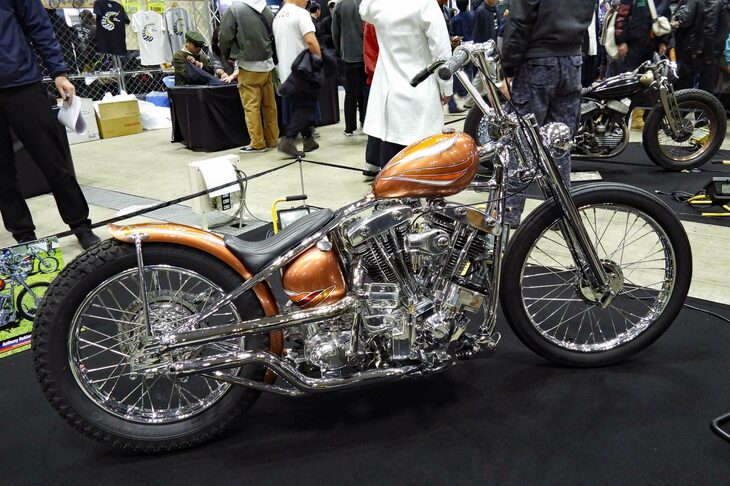 「RIDE IN SHOW」にも登場したGasolin & Coffeeの1973年式ハーレーダビッドソン「The Naked Truth」。