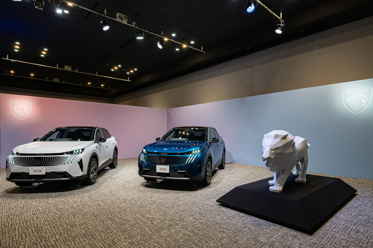 プジョー3008（フロントビュー）