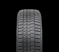 「アイスナビ」シリーズでは初となる左右非対称パターンを採用し、アウト側ブロックの剛性を高めている。