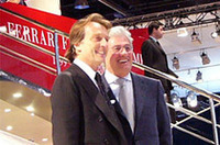 ジョルジェット・ジウジアーロ（右）とモンテゼモロ社長