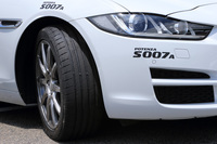 今回テストした「S007A」は、従来モデル「S001」よりもドライ性能を向上させるとともに、ウエット性能、コンフォート性能にも配慮したとされる、POTENZAブランドの新たなフラッグシップモデル。