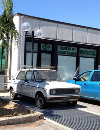 【写真6】「フィアット128」。角形ヘッドライトが与えられた後期型である。