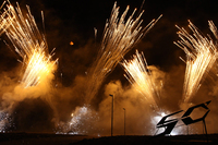 イベントの最後を締めくくる花火。