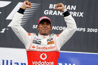 ルイス・ハミルトンが予選2位からスパ初優勝。第7戦トルコ、第8戦カナダに次ぐ今季3勝目をあげ、チャンピオンシップでもマーク・ウェバーから首位の座を奪うことに成功した。（写真＝McLaren）