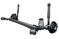 リアサスペンションにも同車専用設計のダンパーが装備される。写真はFF車のリアサスペンション。