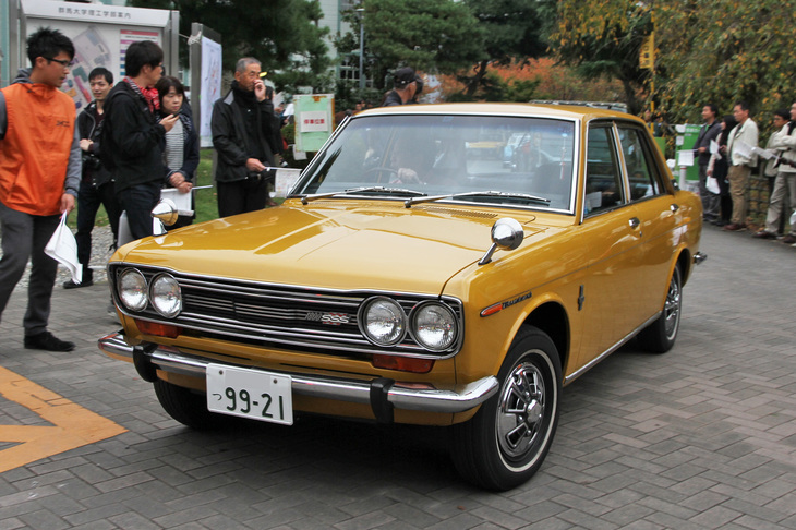 走行距離が12万kmを超えた、今も新車当時の状態をほぼ維持しているという、奇跡のようなコンディションの1970年「ダットサン・ブルーバード1800SSS」。