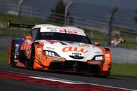 No.36 au GR Supra（関口雄飛／サッシャ・フェネストラズ）。開幕戦では予選3位から2位表彰台を手にした。