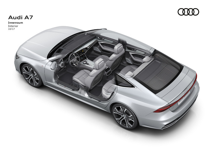 アウディA7スポーツバック（透視図）