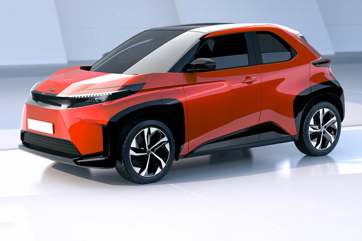 トヨタbZスモールクロスオーバー／市場投入時期：2023年／トヨタの次期電気自動車は、「アイゴX」を思わせる外観の小型SUVとなる。特に電力効率が高く、100kmあたりの電力消費量はわずか1.5kWhと想定されている。