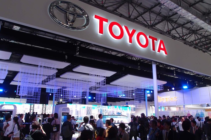 トヨタブースの様子。