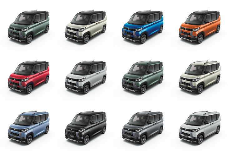 カラーバリエーションは全12種類。「アッシュグリーンメタリック」「ナチュラルアイボリーメタリック」「ホワイトパール」の3色はモノトーンでも、ルーフを黒で塗り分けた2トーンでも選択が可能だ。