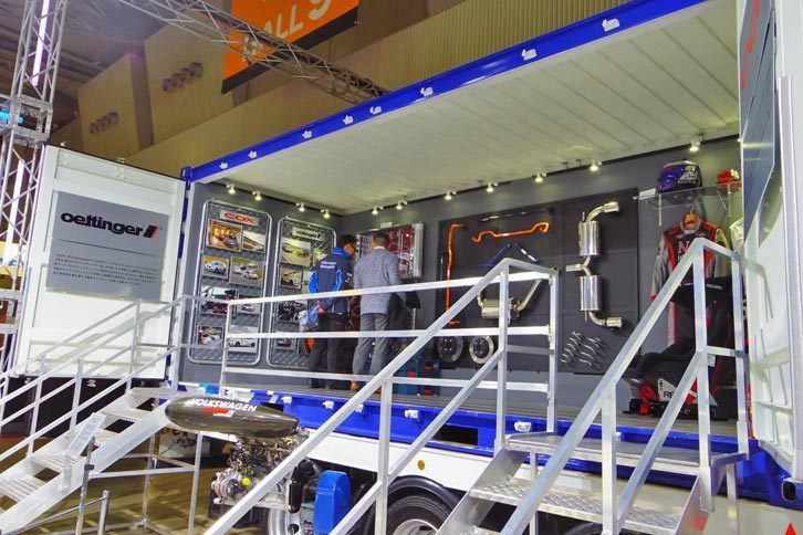 フォルクスワーゲンブースの様子