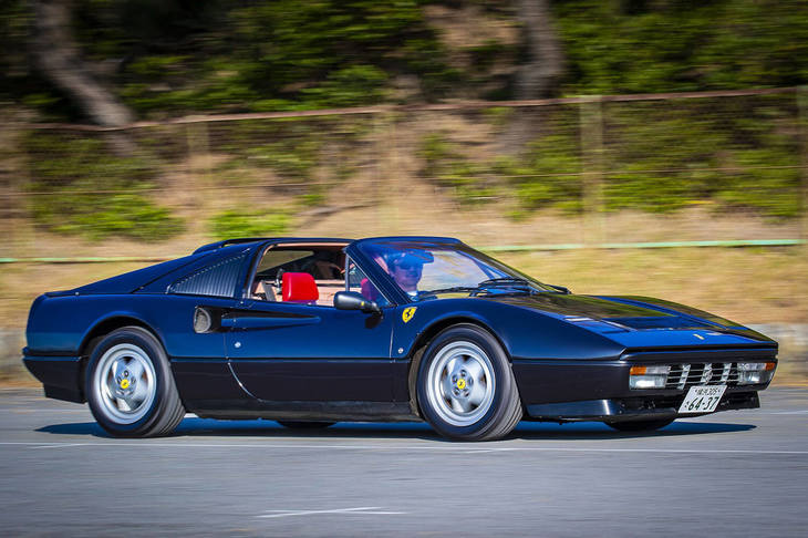 筆者の愛車、“黒まむしスッポン丸”こと「フェラーリ328GTS」。（写真＝木村博道）