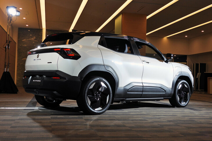 「SDVライト」の第1弾として登場した「eビターラ」。スズキの提案するSDVがどのように進化していくか、興味津々である。