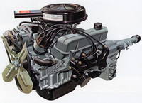 「クラウン エイト」用の2.6リッターV8 OHVエンジン。アルミを多用し重量は152kgという軽量設計で、鋳鉄製だった「クラウン」用の1.9リッター直4 OHV（175kg）より軽かった。