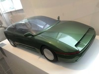 横浜の日産グローバル本社ギャラリーの一角に展示されている1993年東京モーターショーのコンセプトカー「AP-X」のモデル。