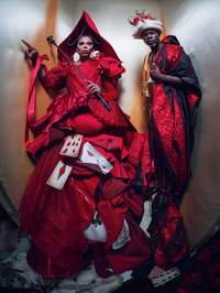 ルポール（左）とジャイモン・フンスー。