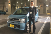 新型「ワゴンR」のデザインに携わった金子唯雄氏。