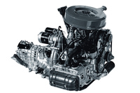 「EA52」型水平対向エンジン。