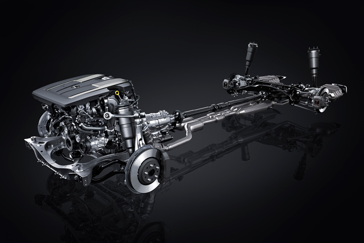 レクサスLS500（パワープラントとドライブトレイン）