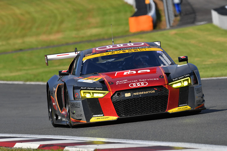 No.21 Hitotsuyama Audi R8 LMSは、接戦をものにできず。予選と同じクラス2位でレースを終えた。