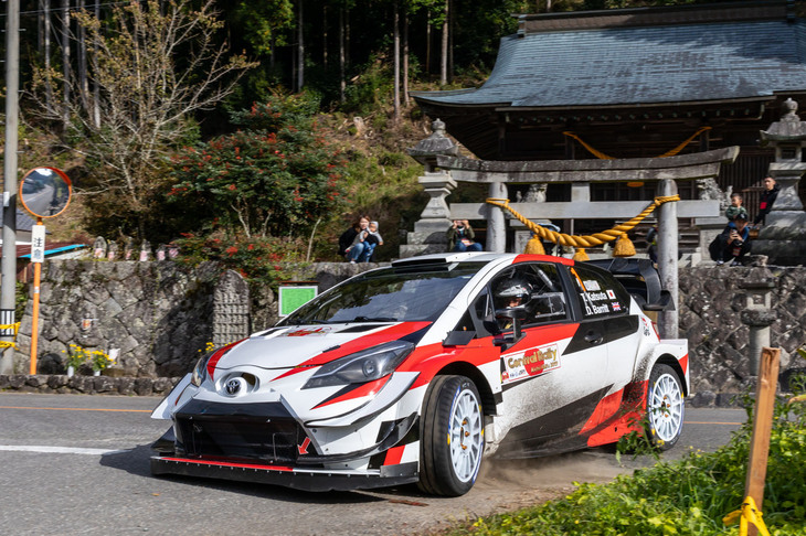 ラリージャパンのテストイベントとして開催された2019年のセントラルラリーで、地元愛知に凱旋（がいせん）。「トヨタ・ヤリスWRC」で総合優勝。