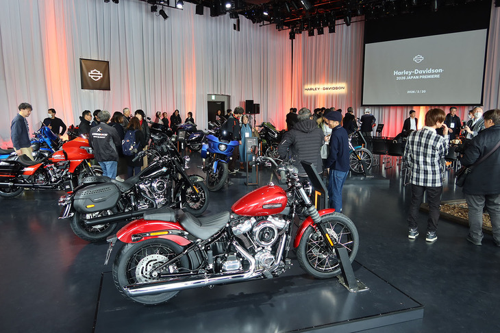 2026年2月21日から2月23日まで、3日間だけの“期間限定ストア”としてオープンする展示会場「ハーレーダビッドソン 2026」の様子。