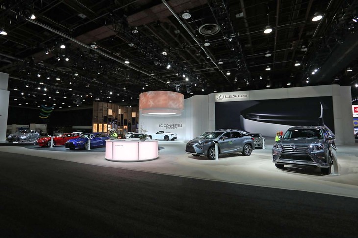 レクサスブースの様子。